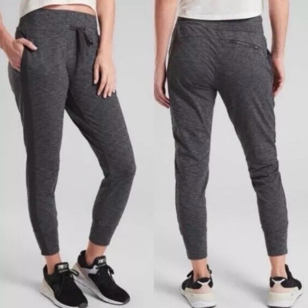 Athleta Size Extra Small Gray Drawstring Women's Metro Downtown Ankle Pants